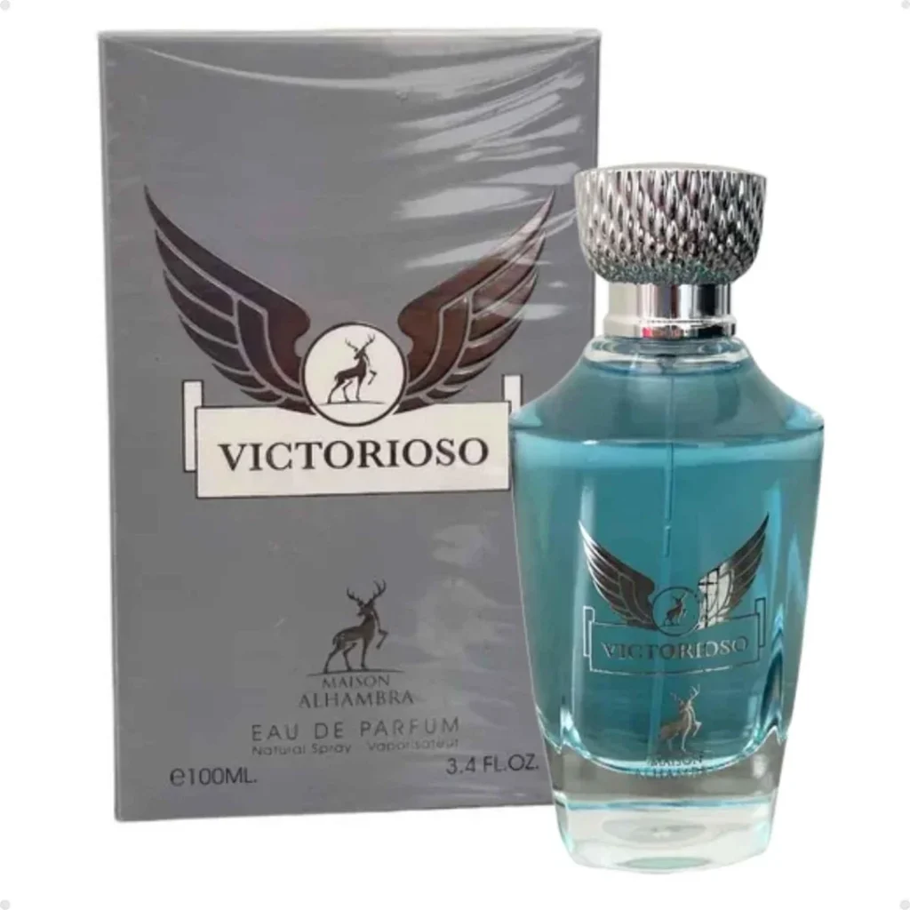 Perfume Arabe Masculino Maison Alhambra Victorioso EDP 100ml – Cinza